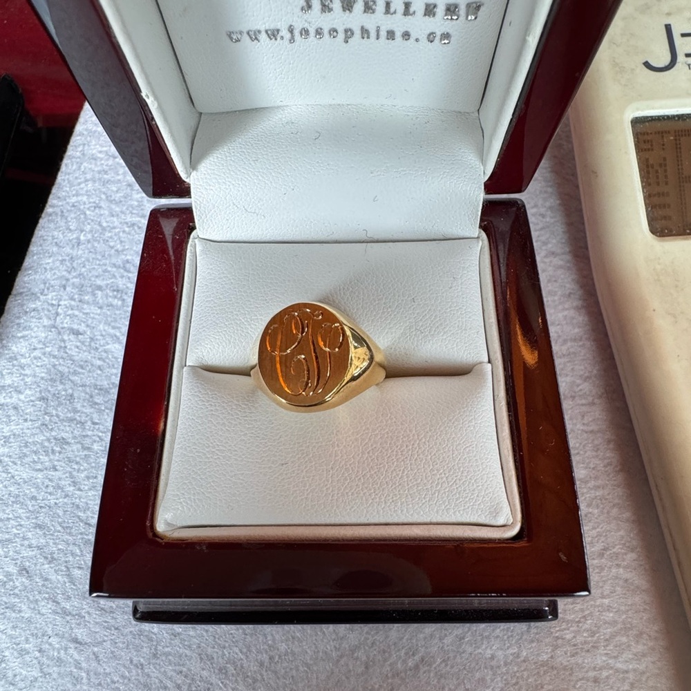 Signet Ring In 18k gold .